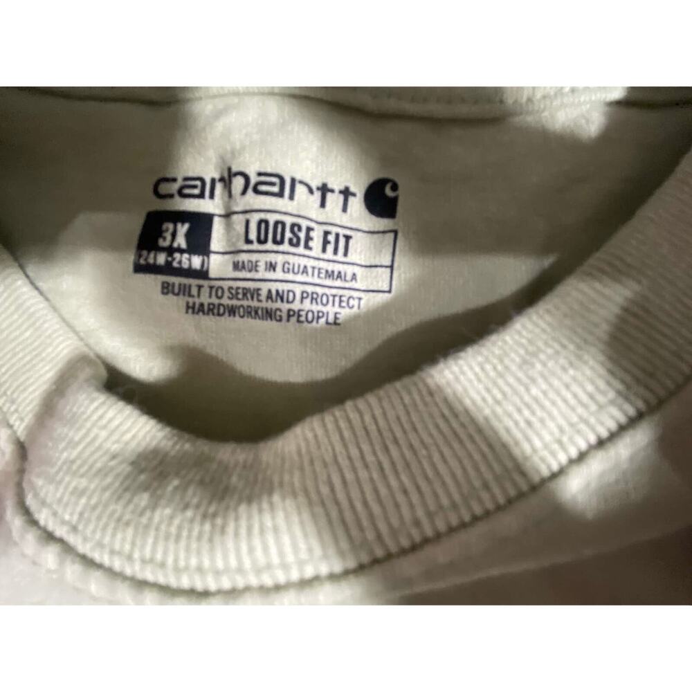 CARHARTT 3X LOOSE FIT GREEN LOGO DOWN ARM SHIRT AP20 - Picture 2 of 3